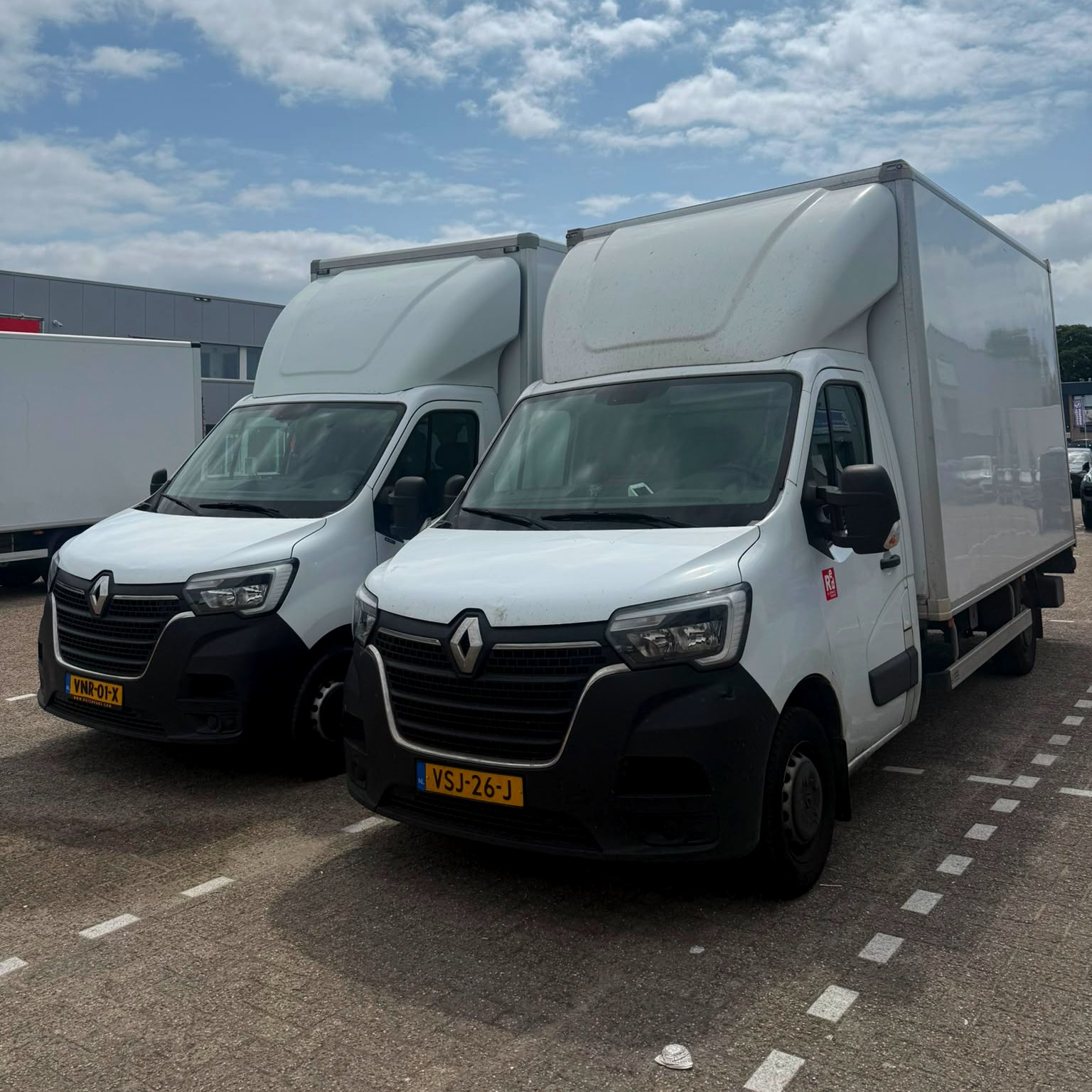 Bestelwagen met laadklep