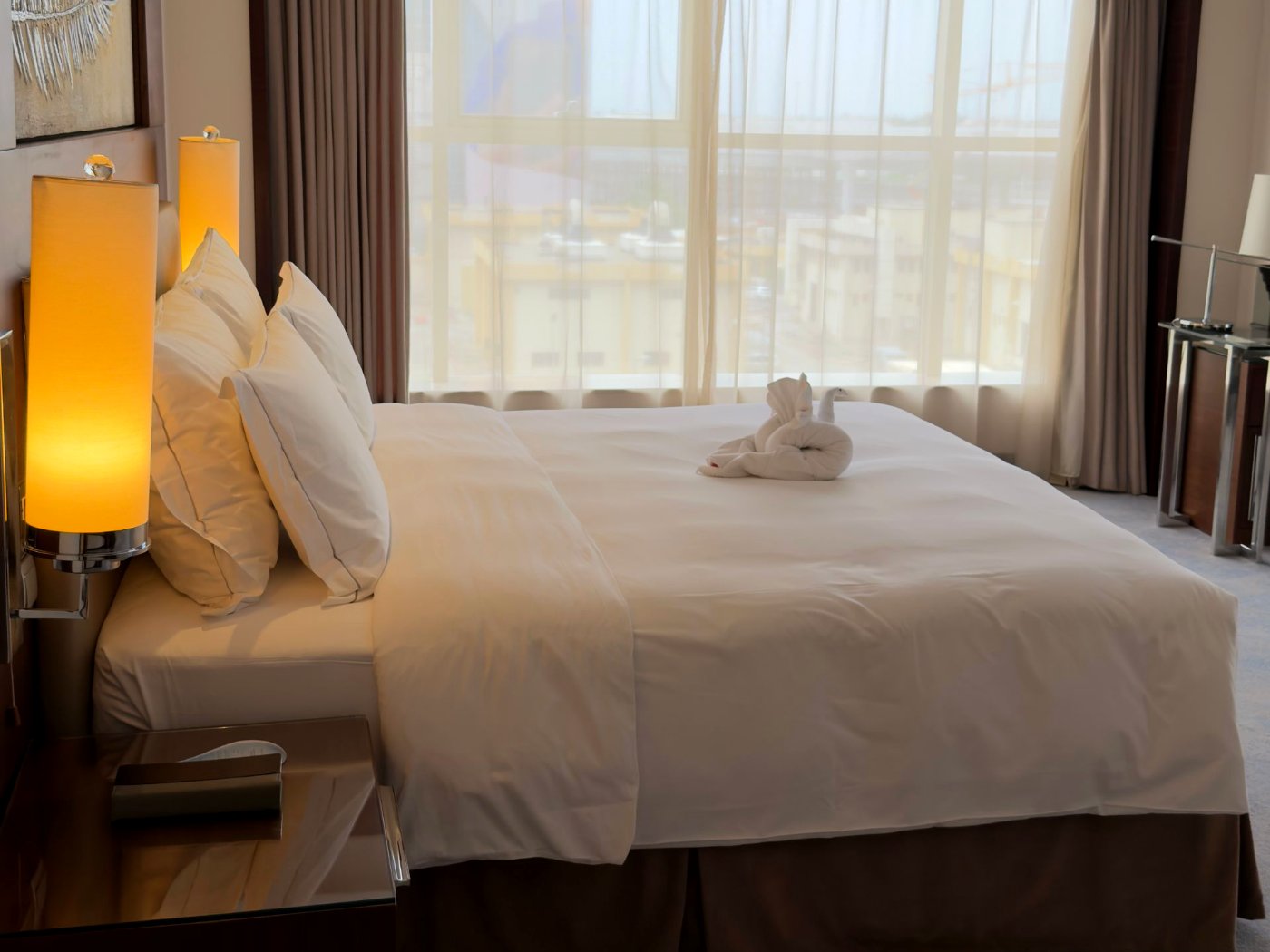Ingerichte hotelkamer